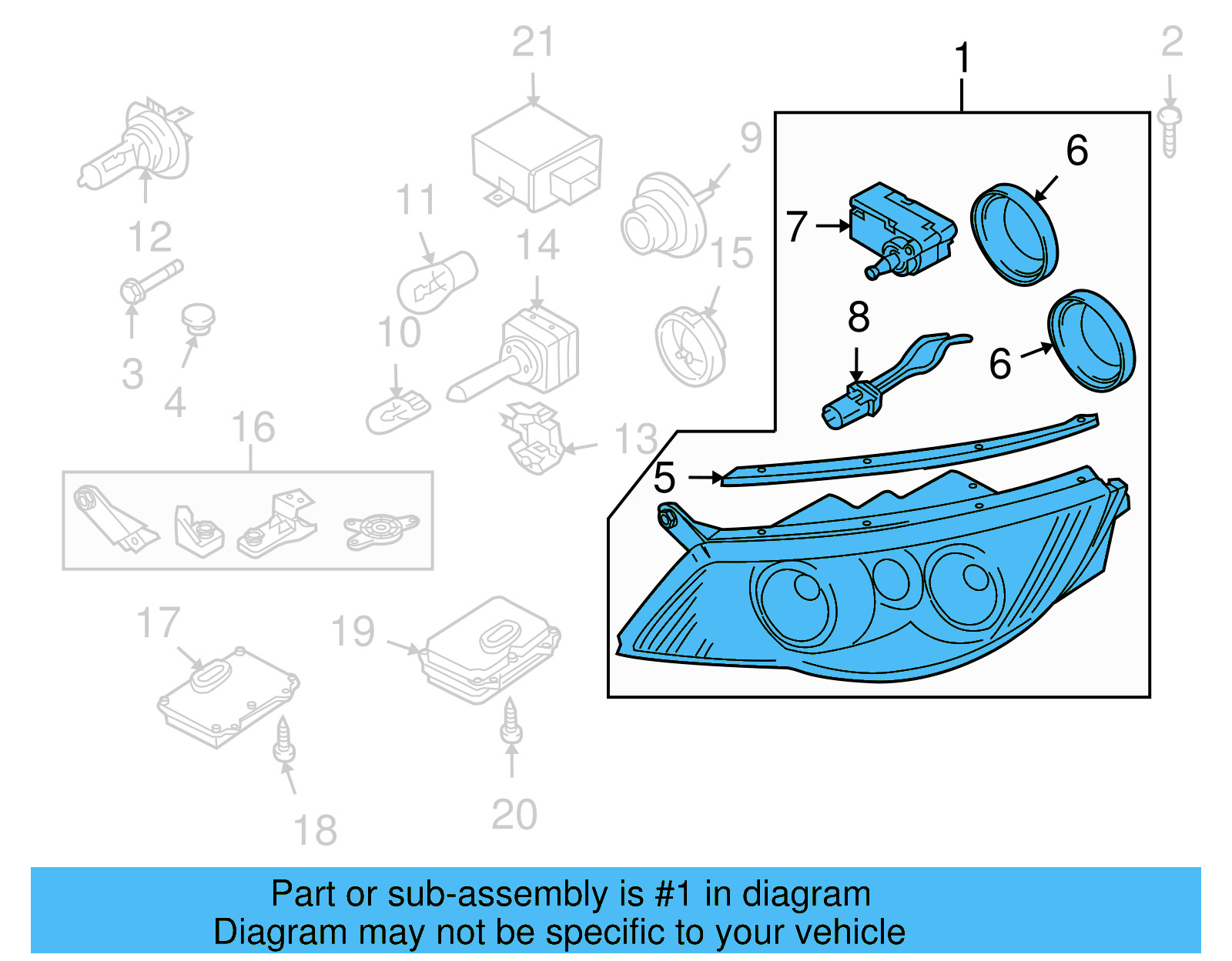 Composite Headlamp 5N1-941-040-S - View 3