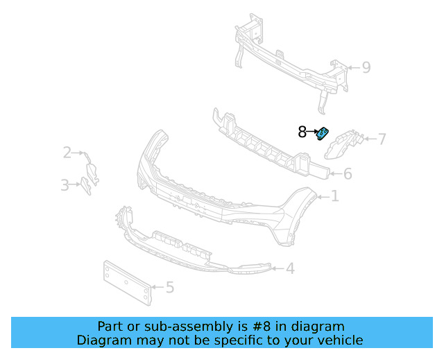 Headlamp Bracket 5NA-804-593 - View 4