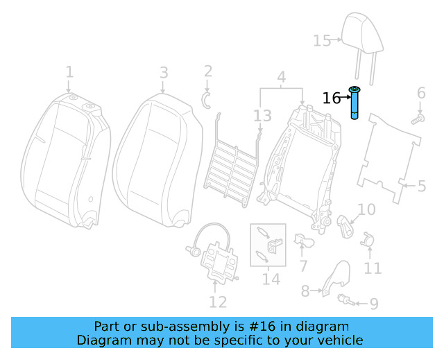 Headrest Guide 5NA-881-920-A - View 15
