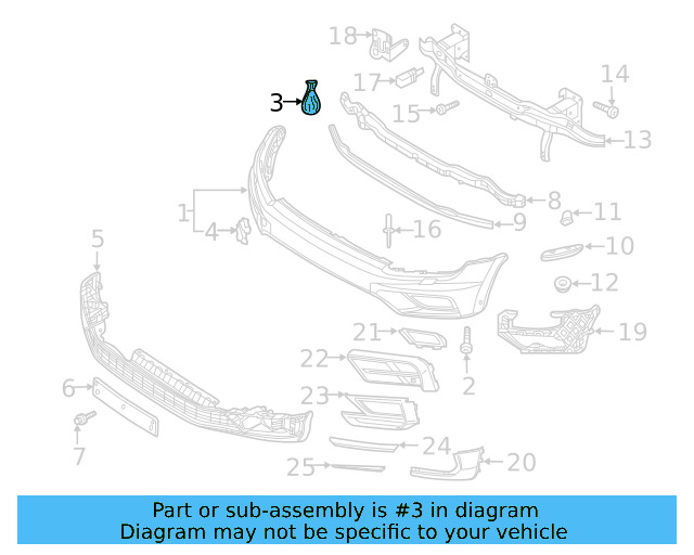Bumper Cover Mount Kit 5NA-898-623