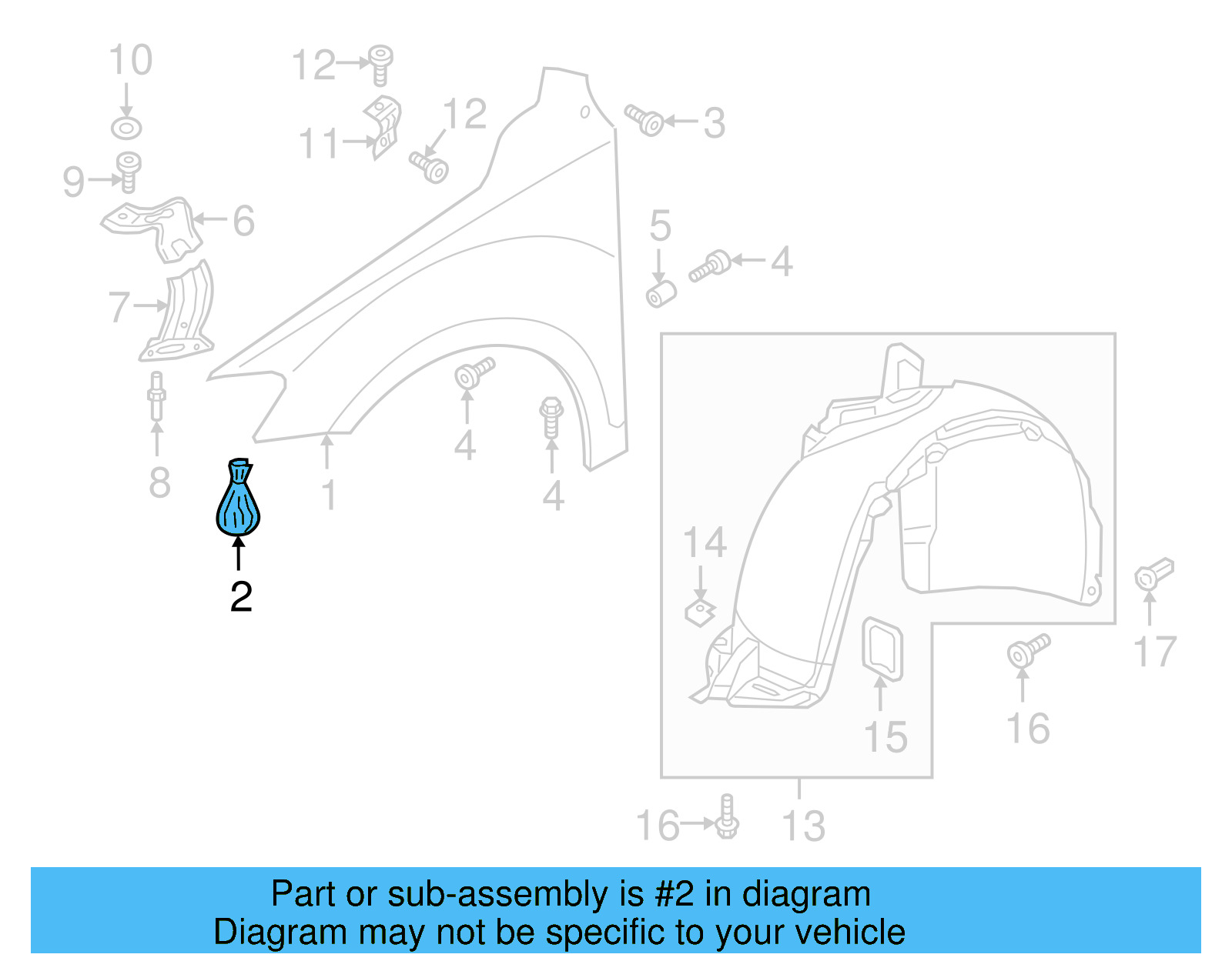 Fender Hardware Kit 5NA-898-625 - View 3