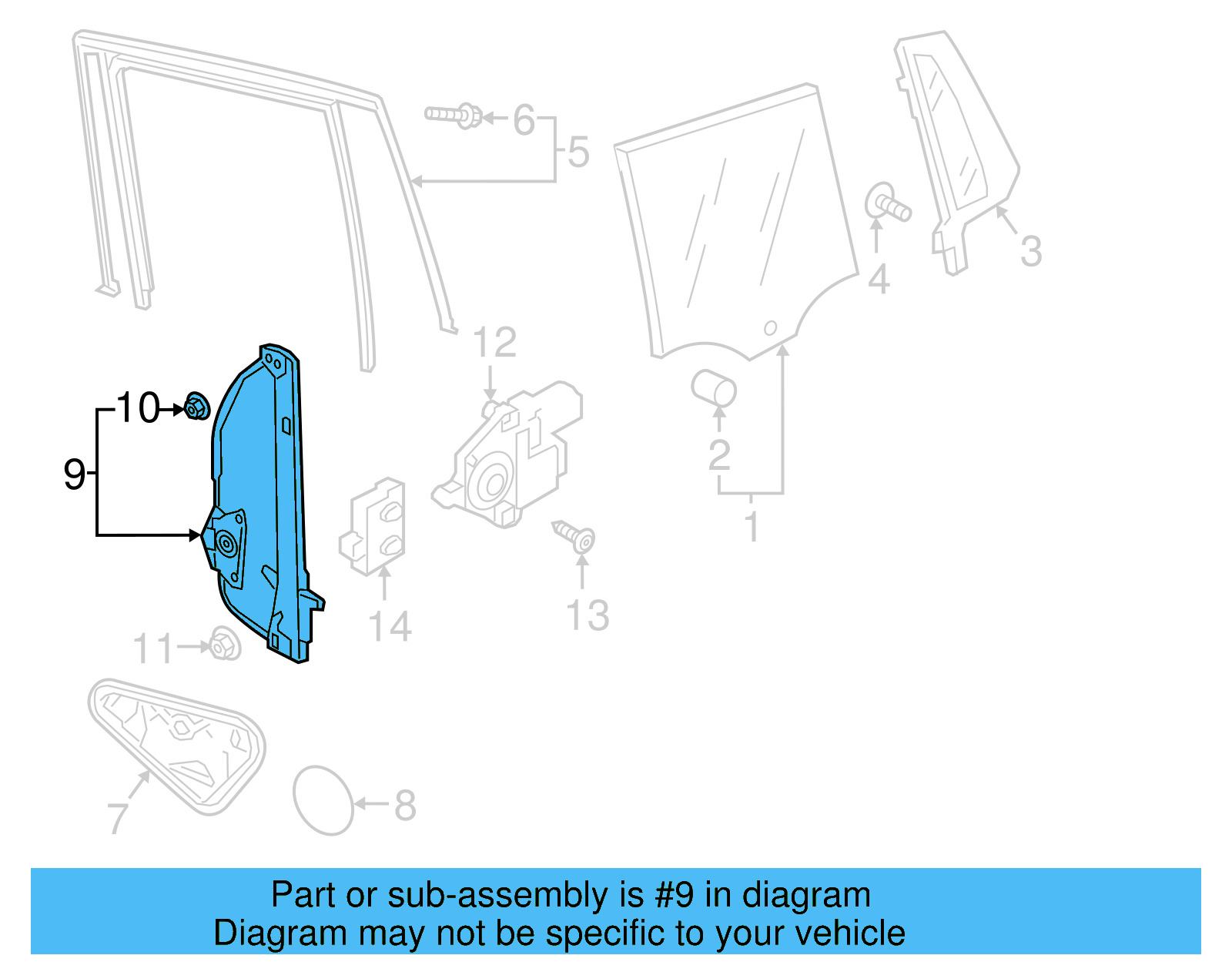 Window Regulator 5NN-839-461-A - View 2