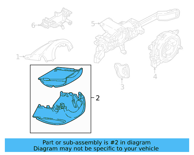 Lower Column Cover 5NN-858-559-C-82V - View 3