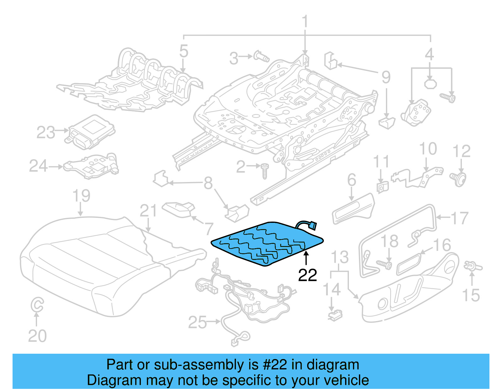 Seat Cushion Heater 5NN-963-499 - View 2