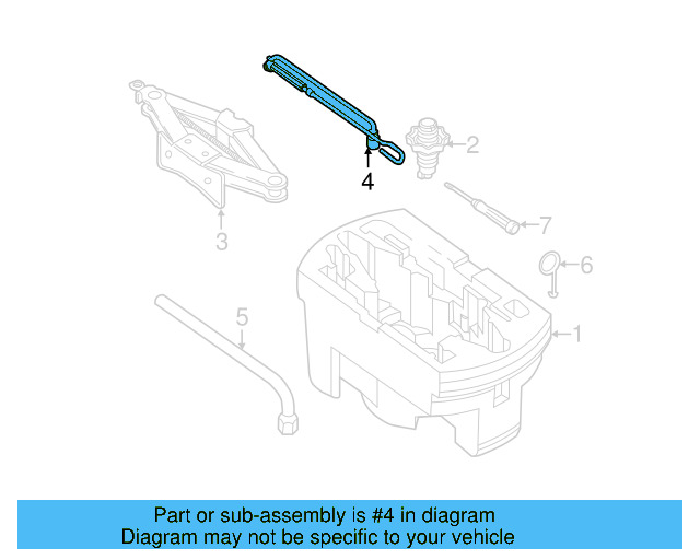 Vehicle Lifting Jack Handle 5Q0-011-221 - View 8