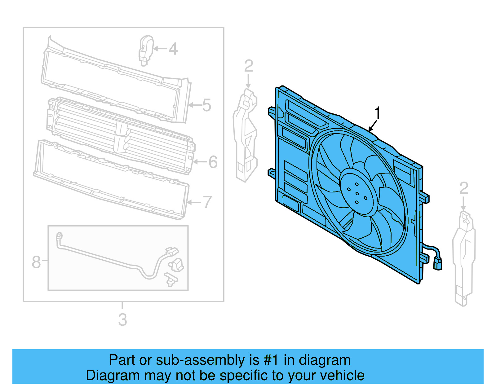 Fan Assembly 5Q0-121-203-DE - View 4