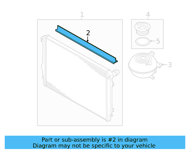 Radiator Upper Seal 5Q0-121-345-C - View 27