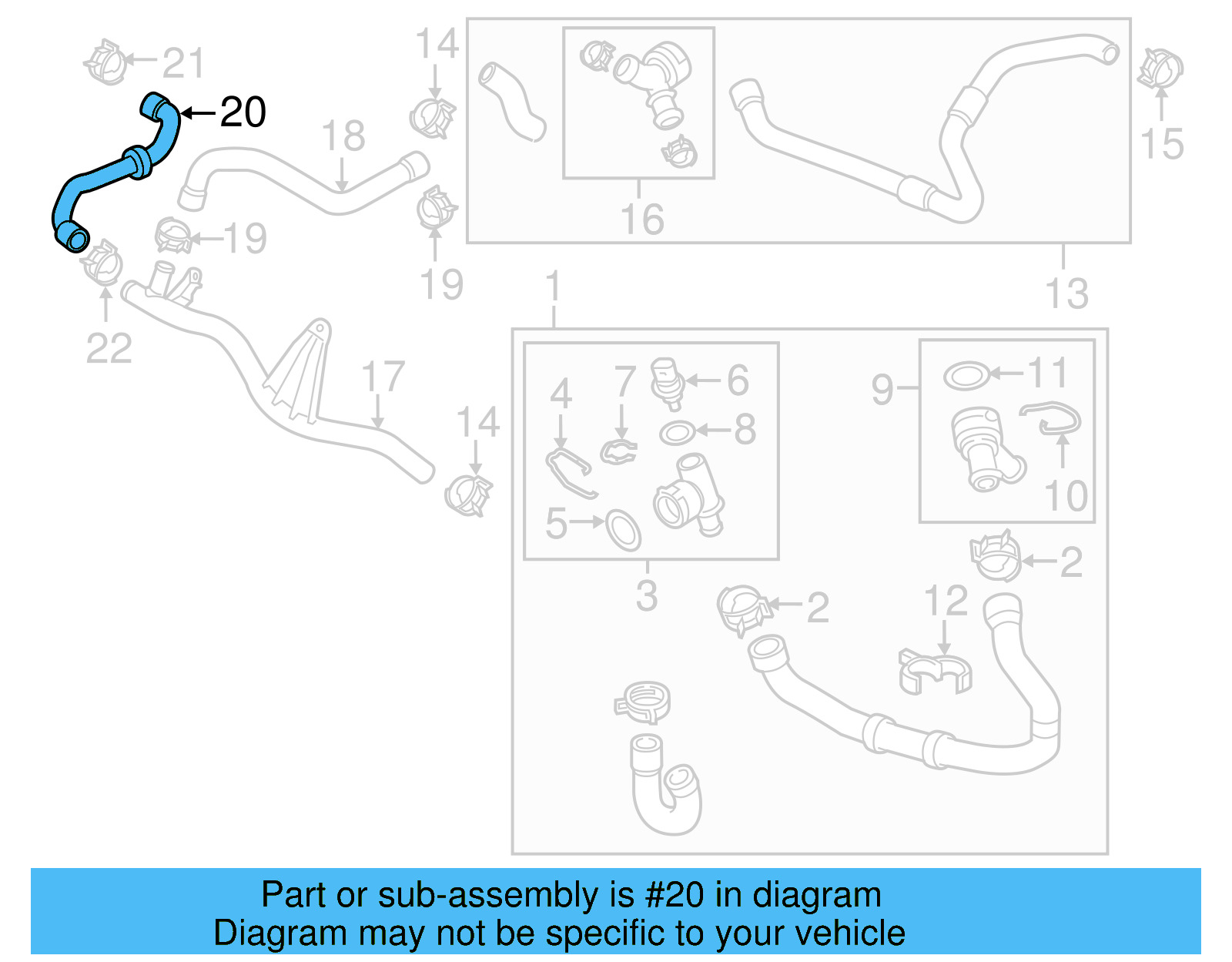 Reservoir Hose 5Q0-122-109-J - View 5