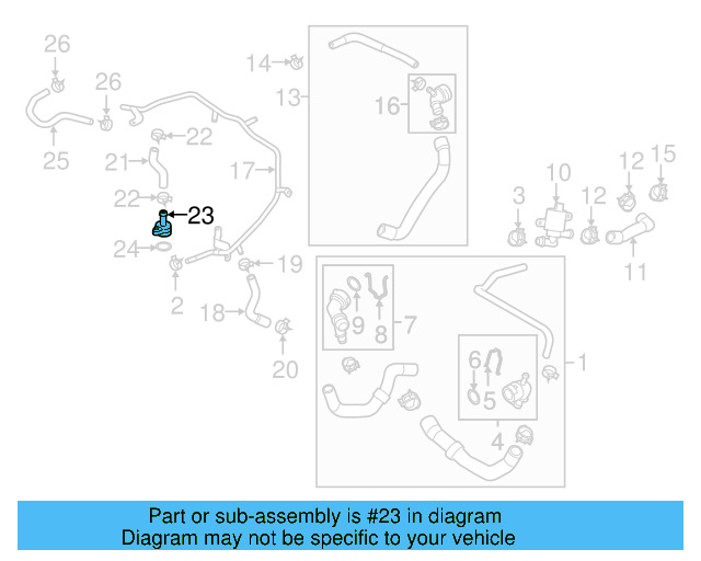 Center Hose Coupling 5Q0-122-291-BB - View 32
