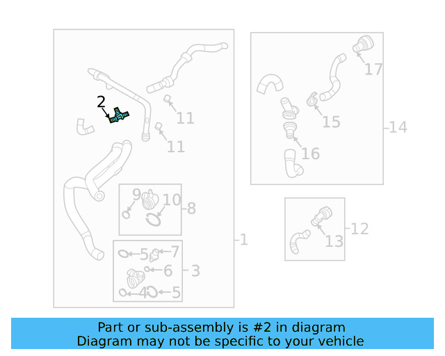 Upper Hose Coupling 5Q0-122-291-E - View 5
