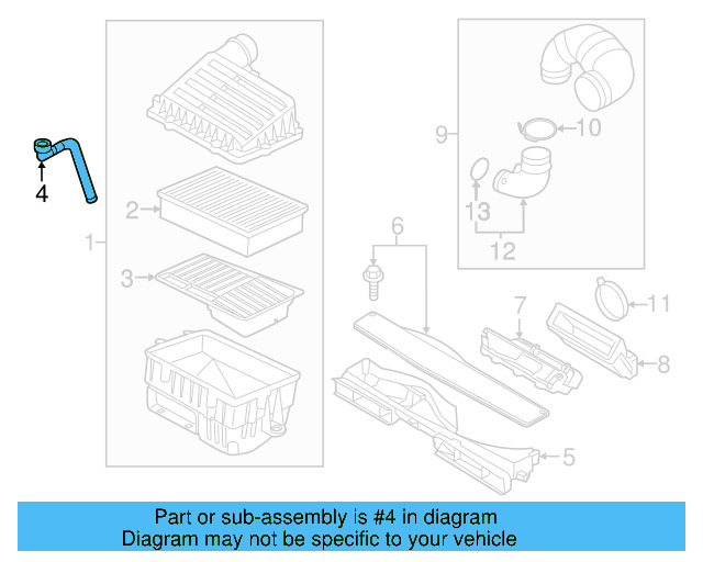 Drain Hose 5Q0-129-637-C - View 11
