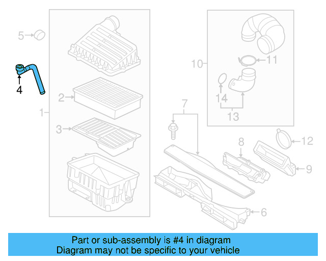 Drain Hose 5Q0-129-637-C - View 41