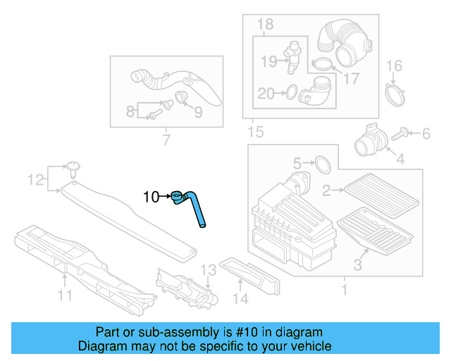 Drain Hose 5Q0-129-637-C - View 44