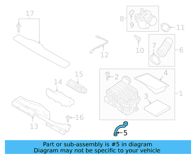 Drain Hose 5Q0-129-637-C - View 14