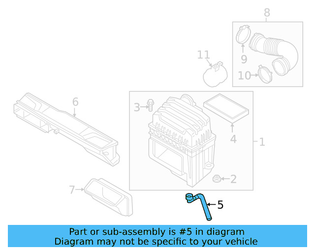 Drain Hose 5Q0-129-637-C - View 46