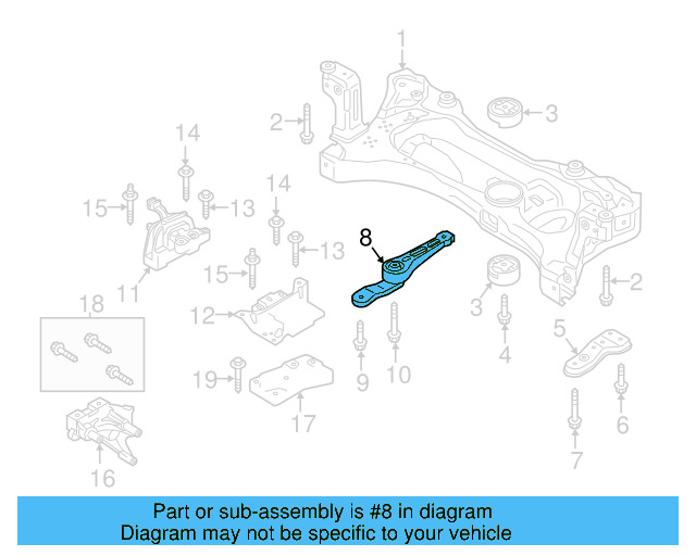 Rear Support 5Q0-199-855-AD - View 18
