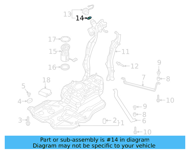 Fuel Cap Seal 1K0-201-557-A - View 79