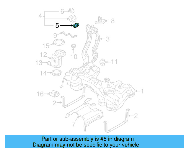 Fuel Cap Seal 5Q0-201-557 - View 22