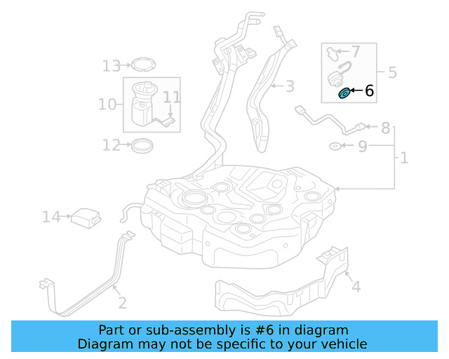 Fuel Cap Seal 5Q0-201-557 - View 6