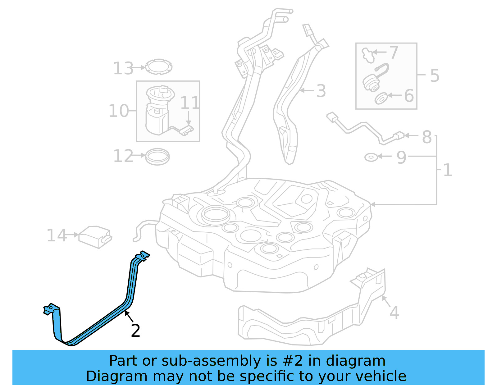 Tank Strap 5Q0-201-656-G - View 4
