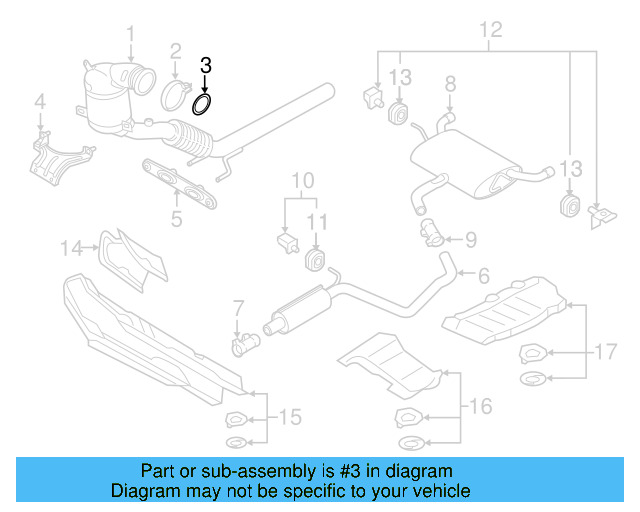 Converter & Pipe Gasket 5Q0-253-115-B - View 41