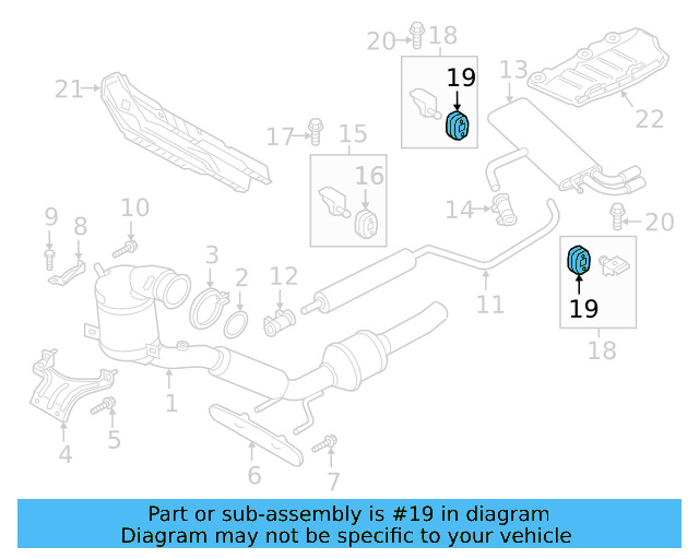 Rear Hanger Retainer Ring 5Q0-253-147 - View 17
