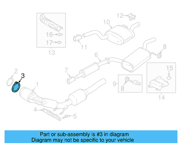 Converter & Pipe Clamp 5Q0-253-725-G - View 58