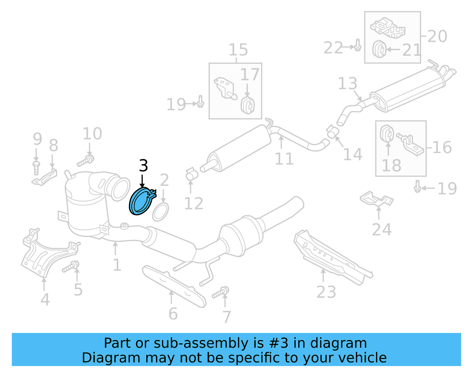 Converter & Pipe Clamp 5Q0-253-725-H