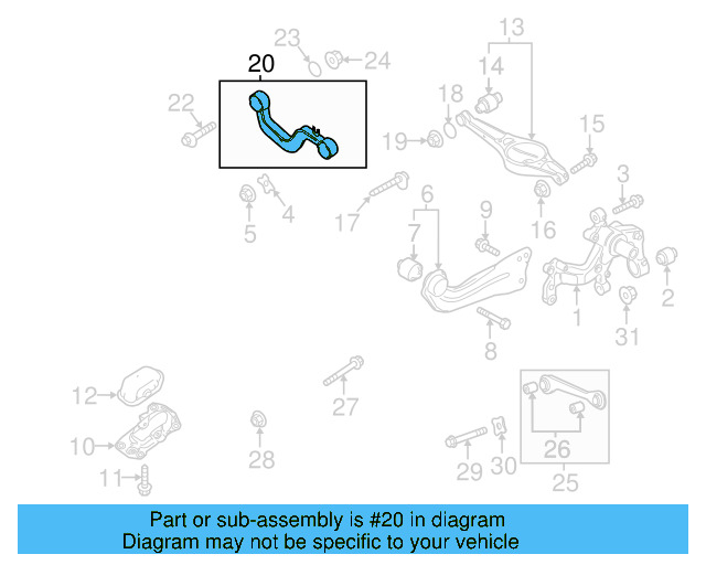Upper Control Arm 5Q0-505-323-C