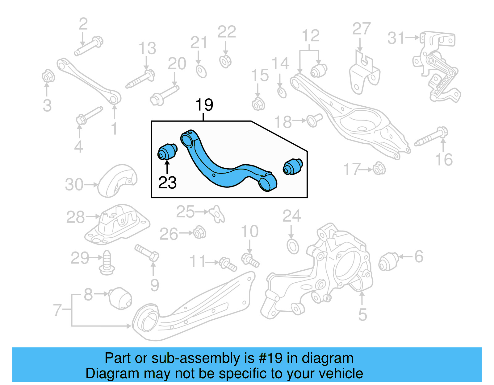 Upper Control Arm 5Q0-505-323-D - View 17