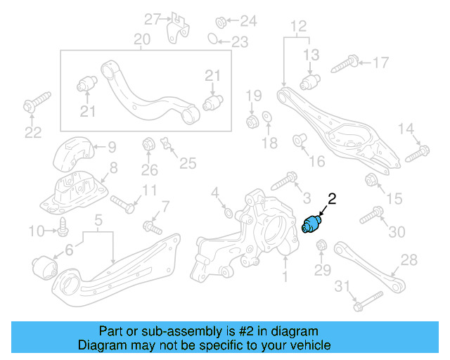 Knuckle Bushing 5Q0-505-553-A - View 3