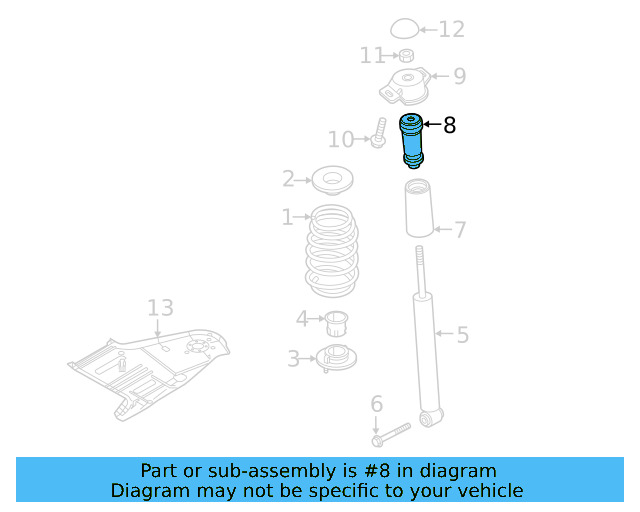 Strut Bumper 5Q0-511-357-AA - View 2
