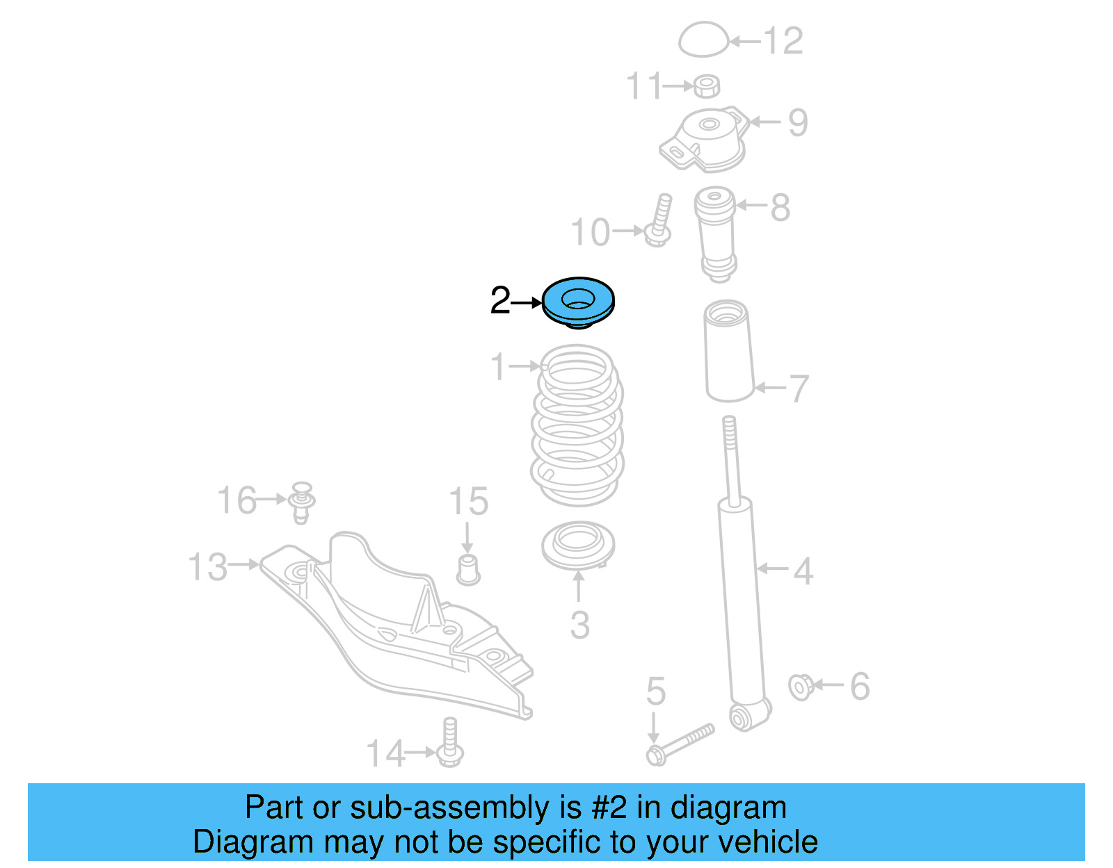 Upper Seat 5Q0-512-149-B - View 2