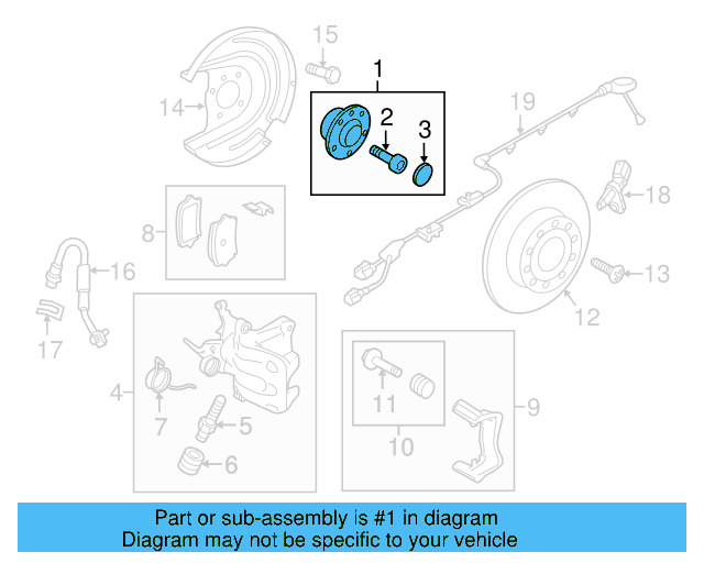 Hub & Bearing 5Q0-598-611 - View 28