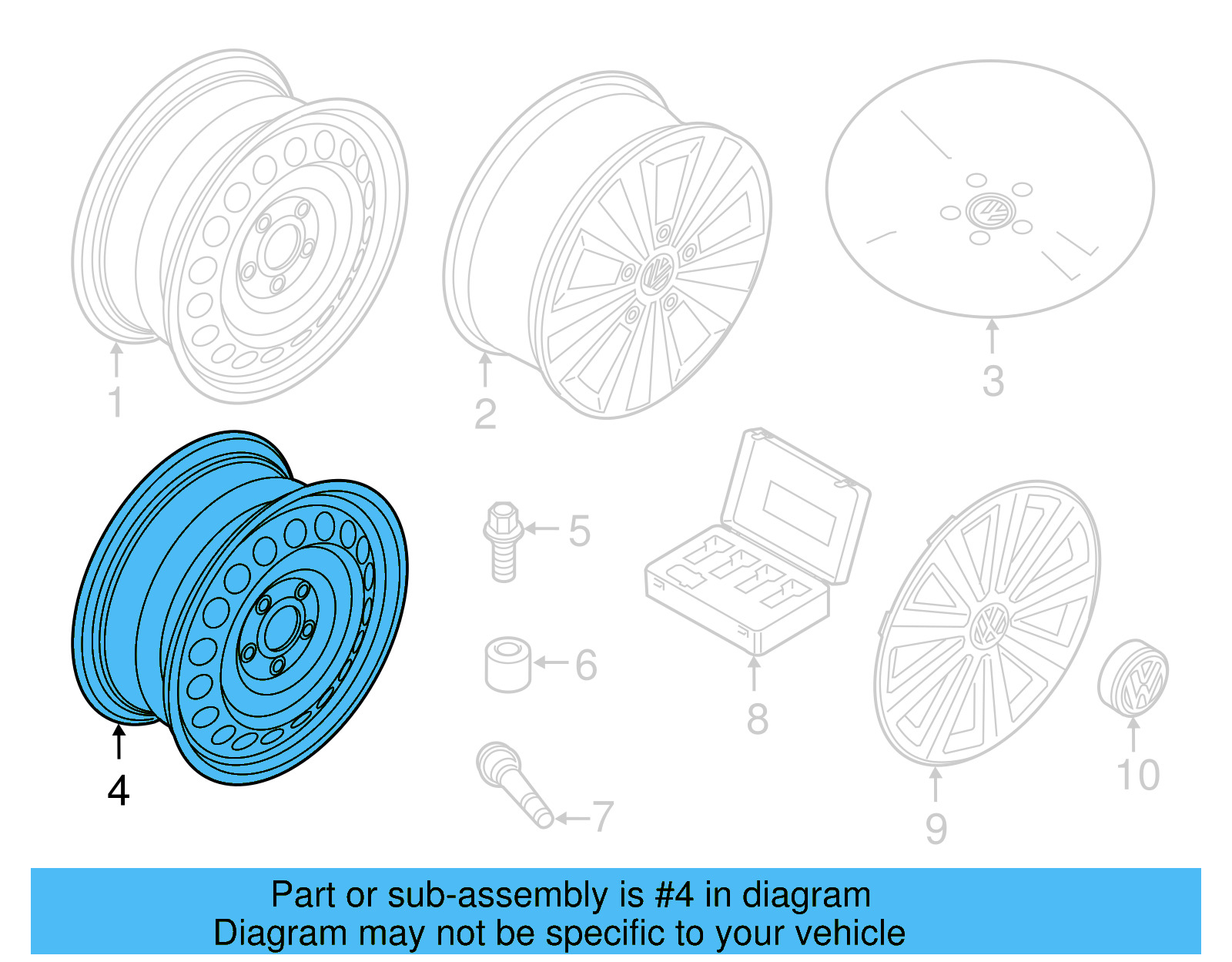Spare Wheel 5Q0-601-027-S-03C - View 43