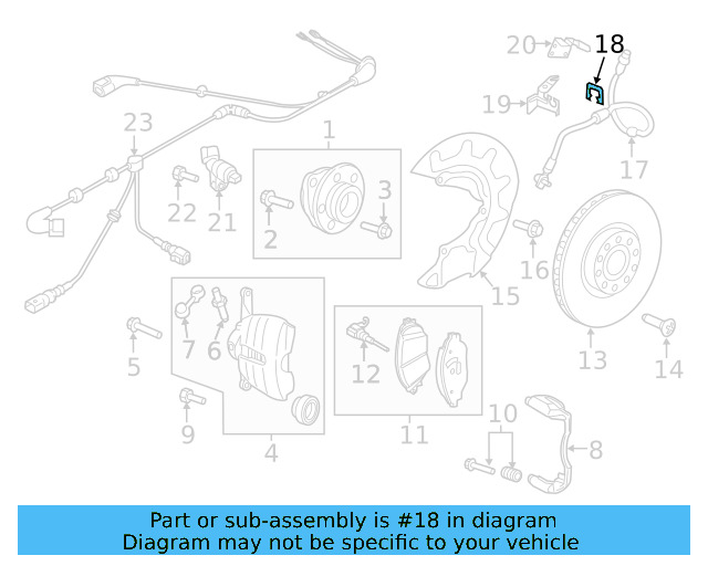 Brake Hose Bracket 5Q0-611-846-B - View 6
