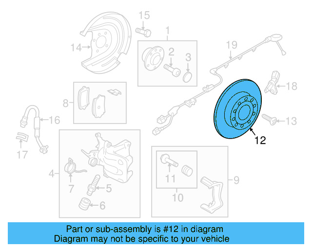 Disc Brake Rotor Rear 5Q0-615-601-D - View 29