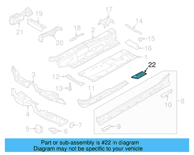 Floor Reinforced 5Q0-803-075 - View 28