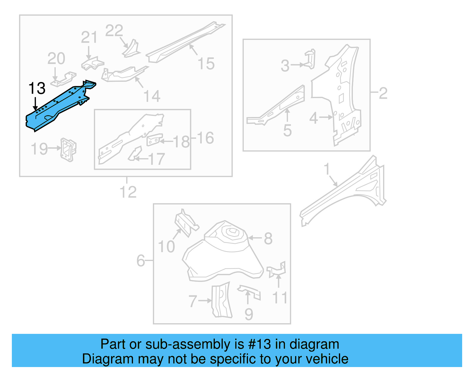 Side Member 5Q0-803-105 - View 7