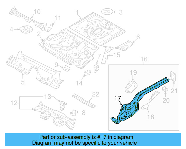 Side Member 5Q0-803-505-AH - View 10