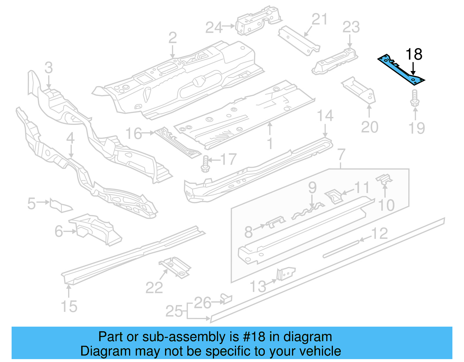 Front Reinforced 5Q0-804-421-B - View 17