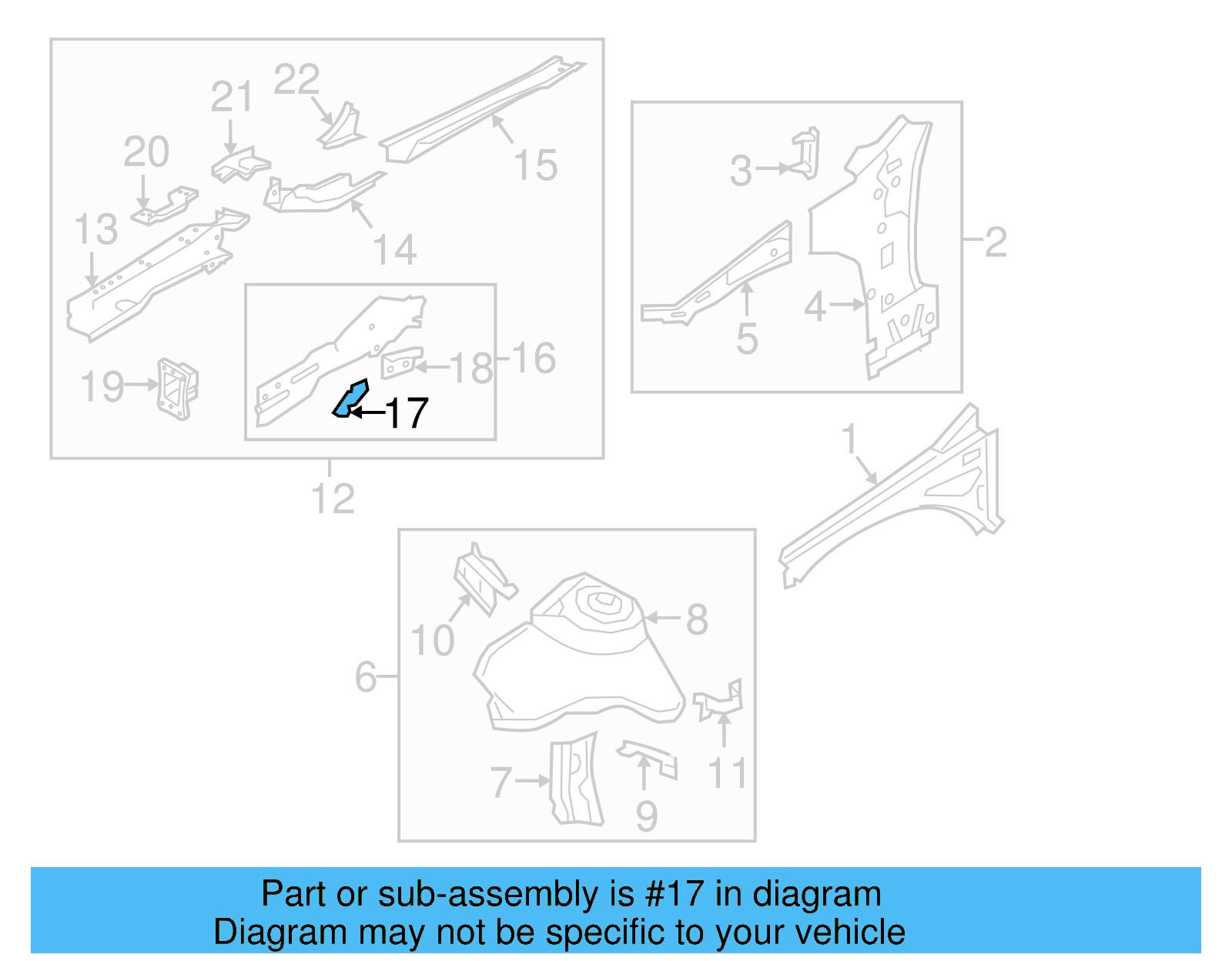Cover Plate Front Bracket 5Q0-805-758 - View 5