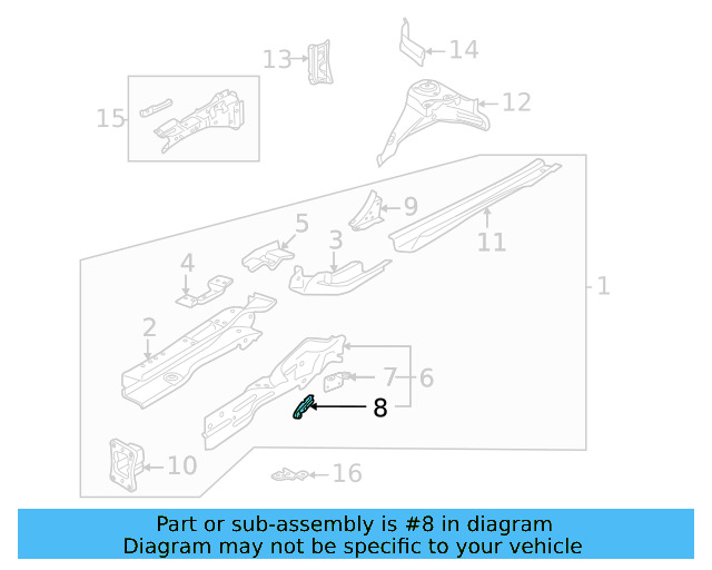 Cover Plate Front Bracket 5Q0-805-758 - View 4