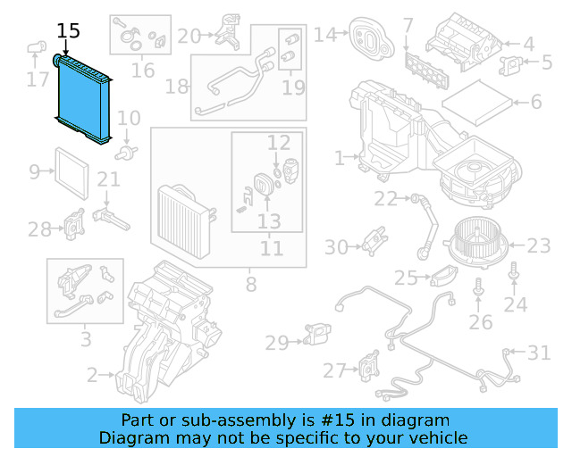 Heater Core 5Q0-819-031-B - View 16