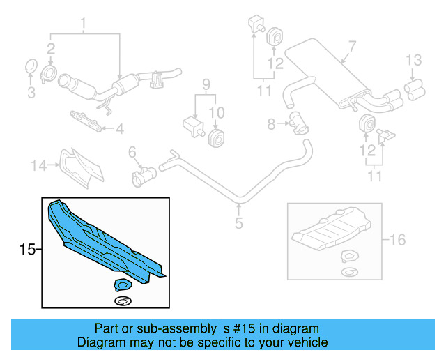 Heat Shield 5Q0-825-661-BS - View 30