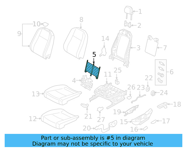 Support Spring 5Q0-881-703-A - View 24