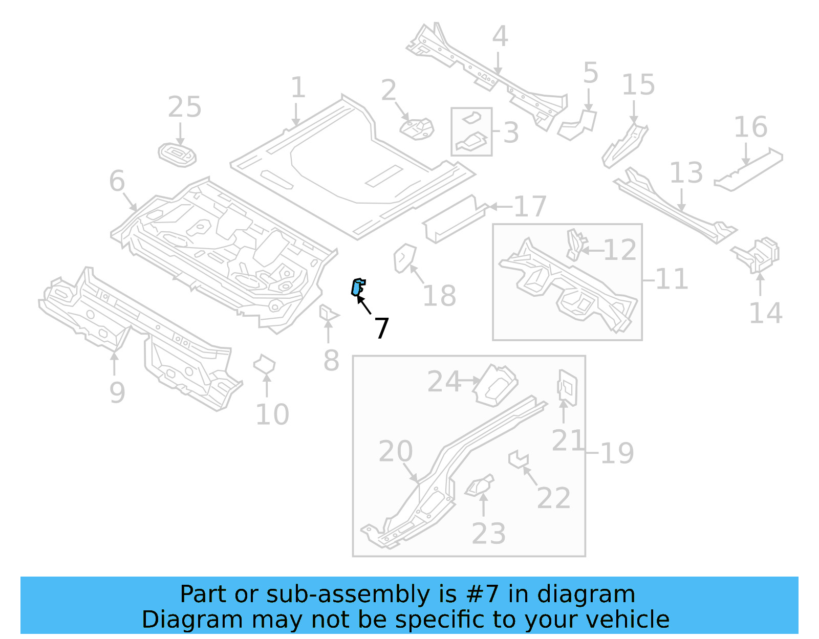 Rear Floor Pan Hook 5Q0-885-473 - View 19
