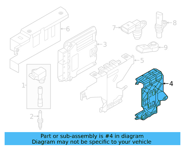 ECM Holder 5Q0-906-507-F - View 35