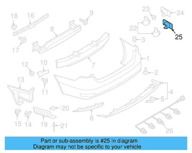 Park Sensor Seal 5Q0-919-133-9B9 - View 61