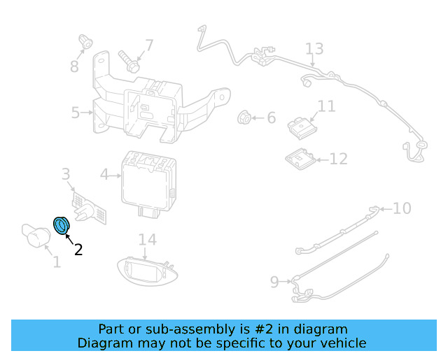Park Sensor Seal 5Q0-919-133-9B9 - View 21